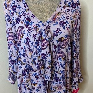 Lavender Floral Top